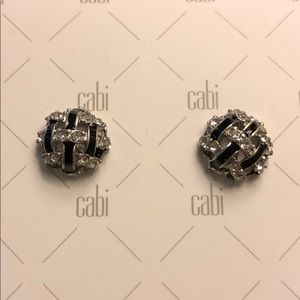 CAbi jewelry. Button earrings. New